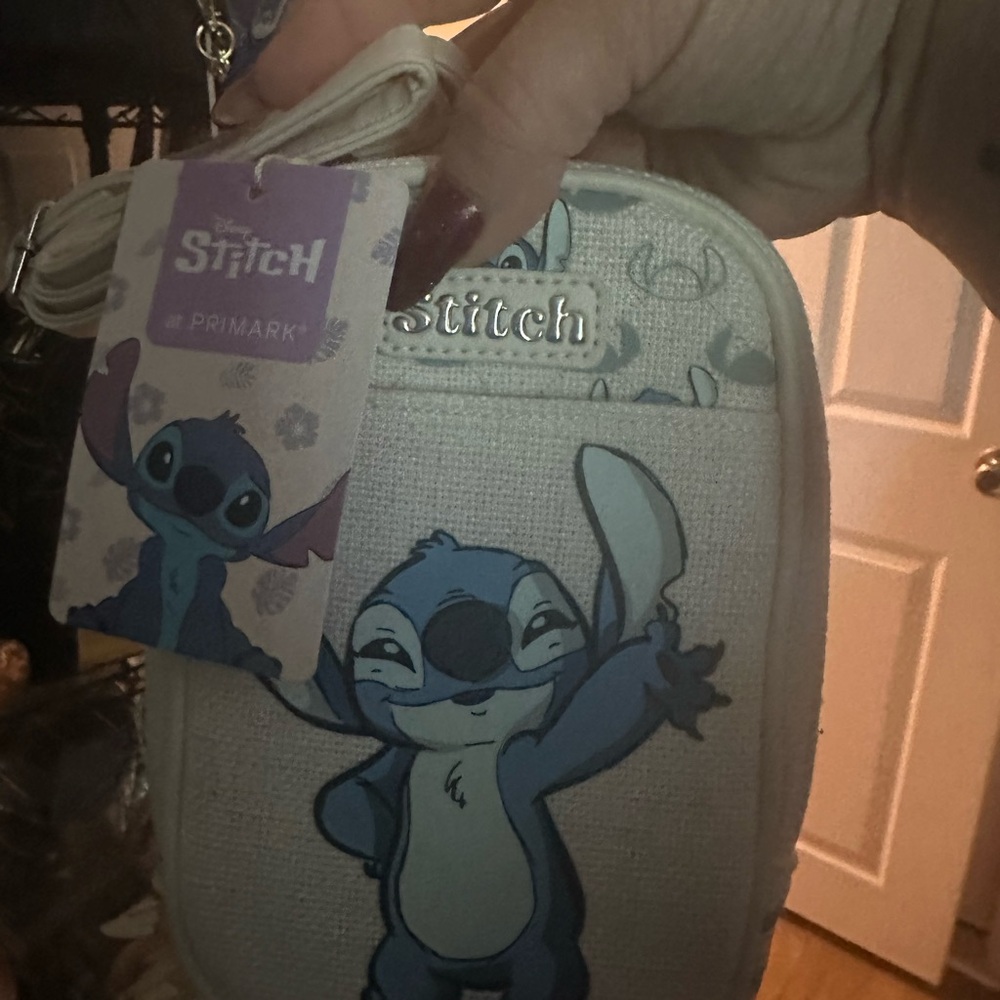 Primark Stitch Character Bag - Blue and Cream